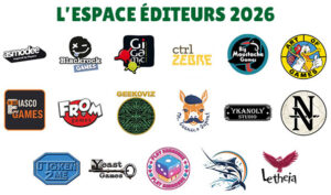 L'espace éditeurs 2026 du festival du jeu