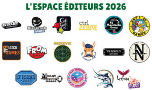 L'espace éditeurs 2026 du festival du jeu