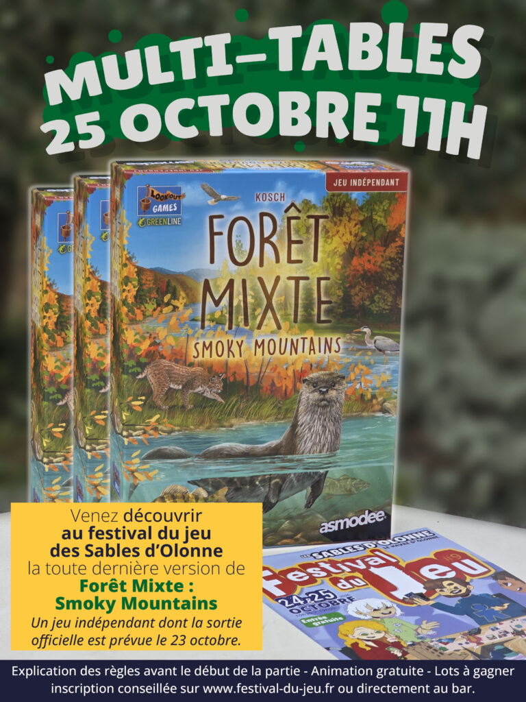Forêt Mixte - Smoky Mountains - Multi-tables 25 octobre